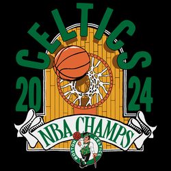 basketball celtics 2024 nba champs svg digital download files