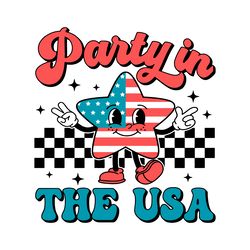 party in the usa svg png digital download files