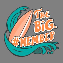 the design custome the big member family svg