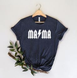 mama t-shirt, rocker mama shirts, mom shirts, mother's day gift shirt, gift for mom