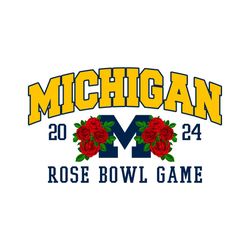 michigan rose bowl game 2024 svg digital download