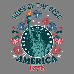 home of the free the statue of liberty svg