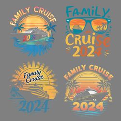 family cruise 2024 vacation png bundle digital download files