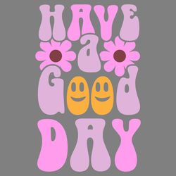have a good day retro happy smile face digital download files