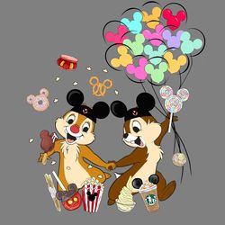 chip and dale mickey ears disney snack party png