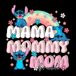 stitch mama mommy mom bruh rainbow png digital download files