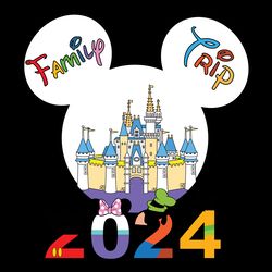 family trip 2024 with mouse and friends spng