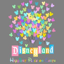 happiest place on earth png, disneyland png, mickey balloon png