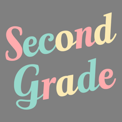 second grade elementary school svg digital download files