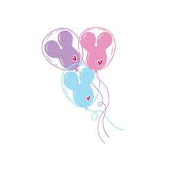 colorful mickey balloons svg, disney svg, mickey svg, mickey balloon svg, mickey head svg, balloons svg, disney balloon