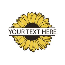 frame sunflower your text here,framed sunflower, frame sunflower, logo sunflower, sunflower logo, sunflower svg, sunflow