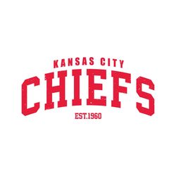 vintage kansas city chiefs est 1960 svg