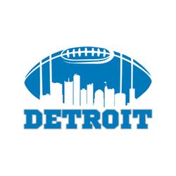 detroit lions football skyline svg digital download