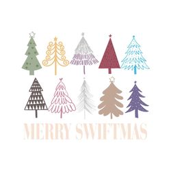 merry swiftmas christmas tree farm svg