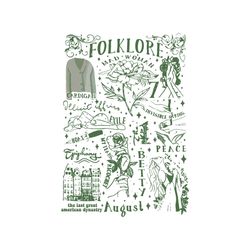 vintage folklore tracklist album svg