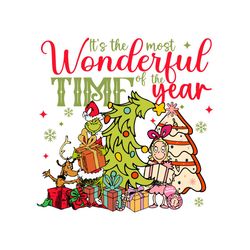 most wonderful time grinch friends svg