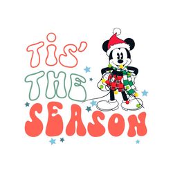 tis the season santa mickey mouse svg