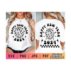 new years svg png, new years shirt svg png, disco ball svg png, retro new years svg png, new year svg png, 2024 svg png,