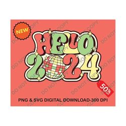 happy new year 2024 png bundle, disco ball new year&39s png , retro happy new year sublimation bundle, digital download,