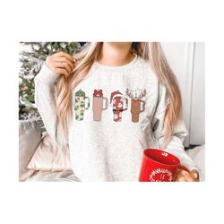 retro obsessive cup disorder christmas png, ocd lover christmas png, funny cup xmas png sublimation only, instant downlo