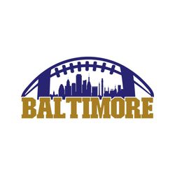 baltimore football skyline svg digital download