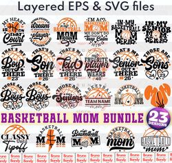 basketball mom svg bundle (23 designs)| mama of a basketball player png shirts| leopard heart gifts| funny sayings| laye