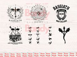 fourth wing bundle svg, basgiath war college svg, dragon rider, violet sorrengail, xaden riorson, riders quadrant,bookis