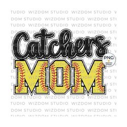 catchers mom png image, softball letter design, sublimation designs downloads, png file