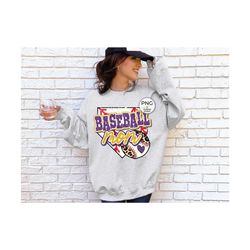 baseball mom png image, baseball purple gold glitter home plate design, sublimation designs downloads, png file