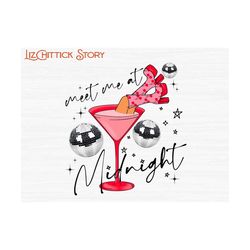 meet me at midnight png-new year png,disco ball png,y2k png,y2k new year png,2024 png,trendy png,retro png,pocket design png,retro png