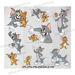 tom & jerry svg bundle