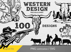 cowboy western bundle svg