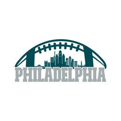 philadelphia football skyline svg digital download