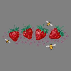 bees and berries nature summer fresh png