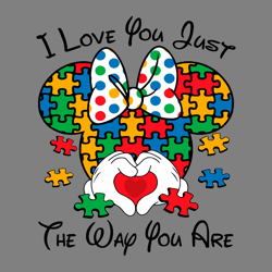 i love you just the way you are minnie austim svg