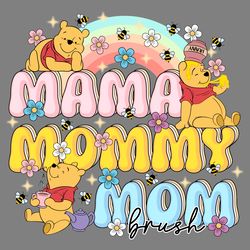 mama mommy mom brush winnie the pooh png