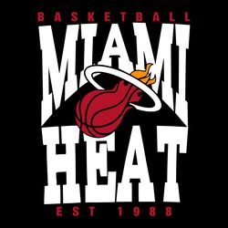 miami heat basketball est 1988 svg digital download