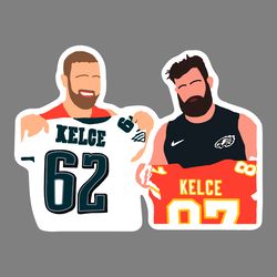 kelce brothers jason and travis svg digital download