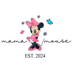 disney minnie mama mouse est 2024 png digital download files
