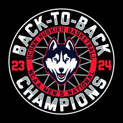 uconn huskies circle back to back champions ncaa svg