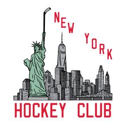 new york hockey club statue of liberty svg digital download