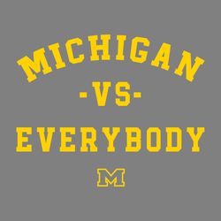 michigan wolverines vs everybody ncaa svg