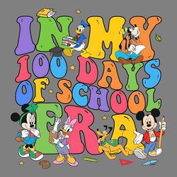 vintage in my 100 days of school era t-shirt