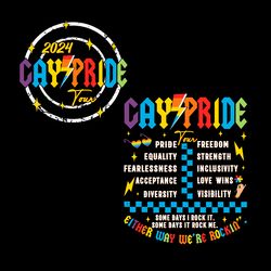 gay pride tour 2024 pride month svg digital download files