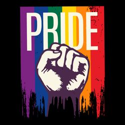 pride fist bump lgbtq support pride month svg