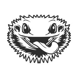 bearded dragon funny face svg digital download files