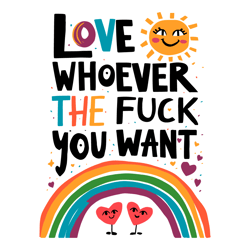 love whoever the f-ck you want gay pride trendy svg