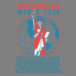 independence world tour the statue of liberty svg