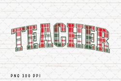 teacher png file, christmas sublimation, christmas plaid, christmas teacher png, teacher retro png, school, teaching png