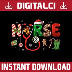 png only nurse christmas nursing stethoscope xmas scrub png, christmas nurse png, sublimate designs download